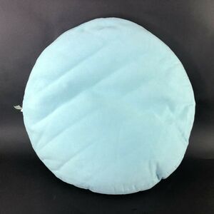 West Elm Round Pillow Cushion Light Blue 18" Diameter X 3" tall 100% polyester